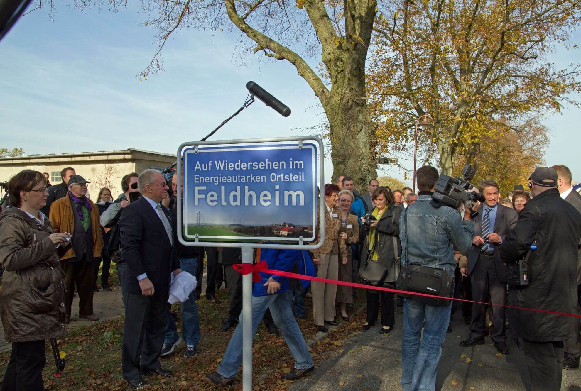 Inauguration of the energy self-sufficient village of Feldheim, 2010