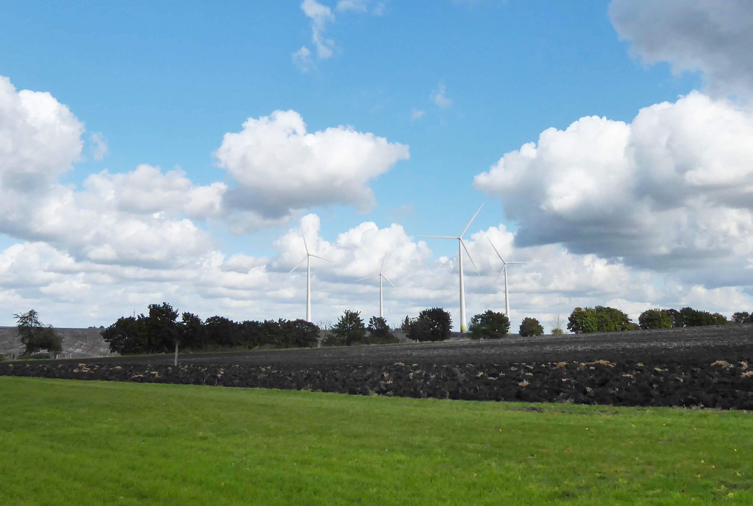 Visualization of the Sömmerda wind farm in Germany